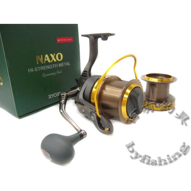 ◎百有釣具◎RYOBI  NAXO 約10000型 遠投雙線杯捲線器~高強度全鋁合金精密鑄造-細節圖4