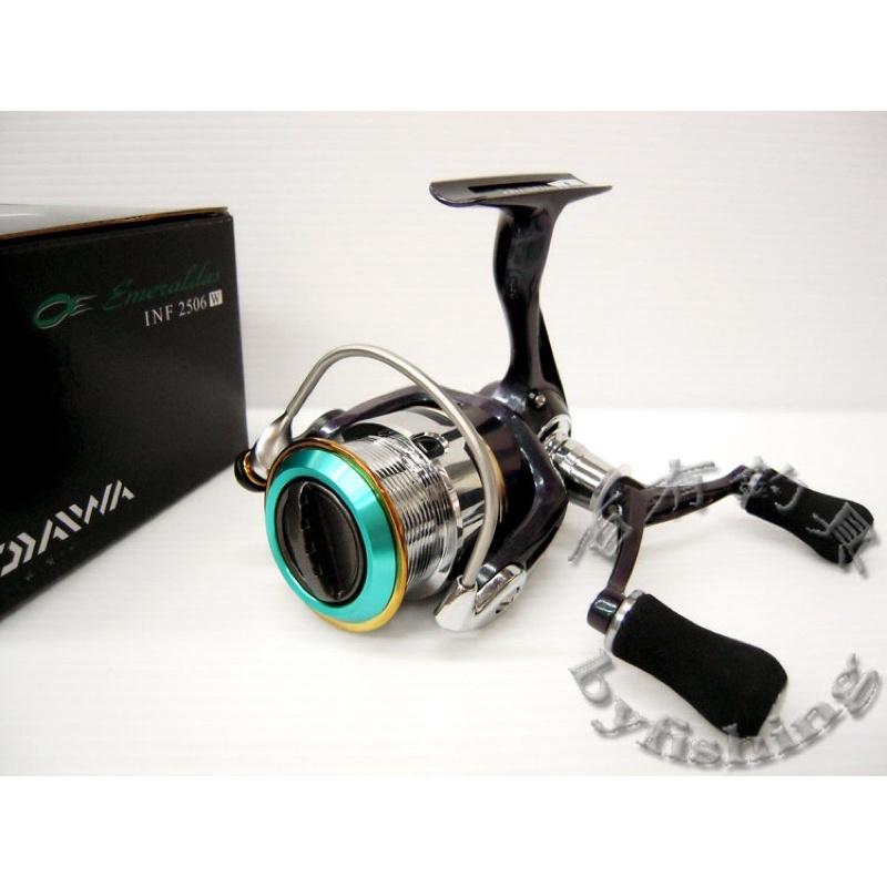 ◎百有釣具◎DAIWA Emeraldas INF 2506W (雙手把)軟絲路亞專用捲線器6+1培林輕量化設計 更順手-細節圖4