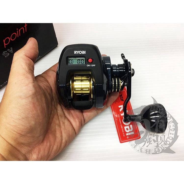 ◎百有釣具◎日本RYOBI  BASE POINT 基點 鼓式捲線器 海釣 船釣 液晶顯示 防水 配備9+1不鏽鋼軸承-細節圖5