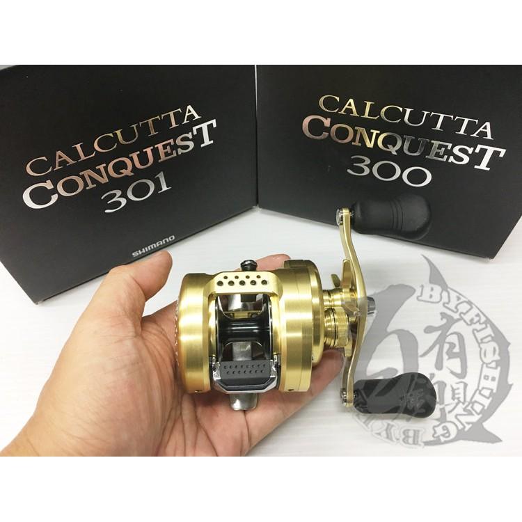 百有◎SHIMANO CALCUTTA CONQUEST 金康鼓式鐵板路亞捲線器 規格:300/301/400/401-細節圖5