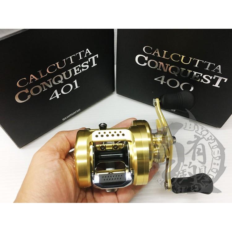 百有◎SHIMANO CALCUTTA CONQUEST 金康鼓式鐵板路亞捲線器規格:300/301