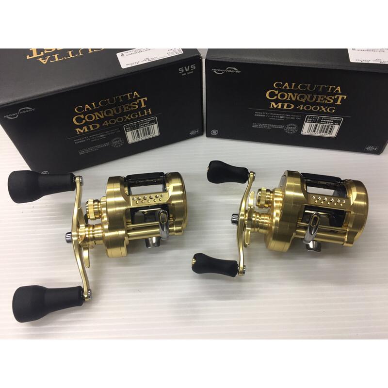 ◎百有釣具◎SHIMANO CALCUTTA CONQUEST MD 400XG 400XGLH 兩軸鼓式捲線器-細節圖8