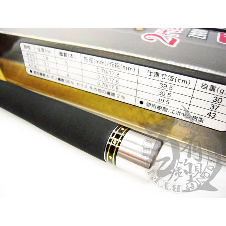 ◎百有釣具◎太平洋POKEE 津霸 2代目 ZOOM伸縮 蝦竿 規格 4/5/6、5/6/7、6/7/8-細節圖3