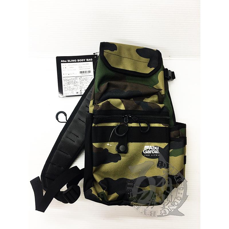 ◎百有釣具◎瑞典ABU Garcia SLING BODY BAG 直式多功能單肩包 超強機能性 黑色 /迷彩-細節圖4