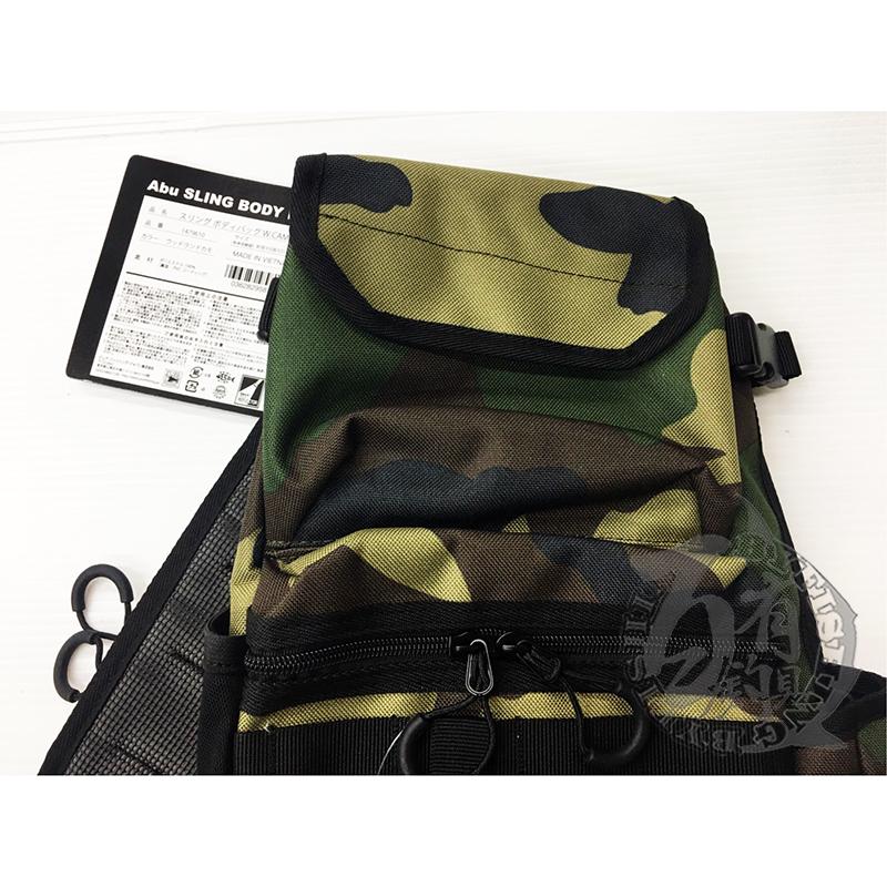 ◎百有釣具◎瑞典ABU Garcia SLING BODY BAG 直式多功能單肩包 超強機能性 黑色 /迷彩-細節圖5