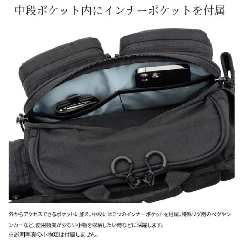 ◎百有釣具◎ SHIMANO  新品BS-221W 黑色肩背包 S 約29×10×17cm  M 約32×10×21cm-細節圖2
