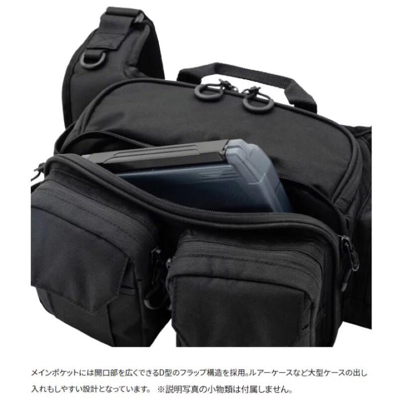 ◎百有釣具◎ SHIMANO  新品BS-221W 黑色肩背包 S 約29×10×17cm  M 約32×10×21cm-細節圖3