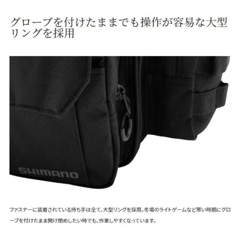 ◎百有釣具◎ SHIMANO  新品BS-221W 黑色肩背包 S 約29×10×17cm  M 約32×10×21cm-細節圖5