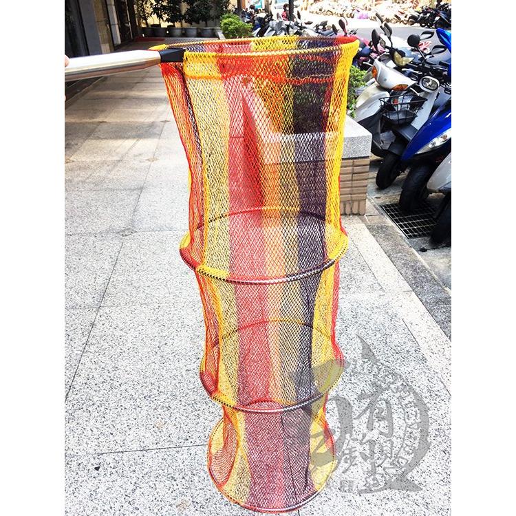 ◎百有釣具◎ 彩蝦網 蝦毀組  彩色網 +彩蝦袋 +自重棒 超值價！-細節圖7