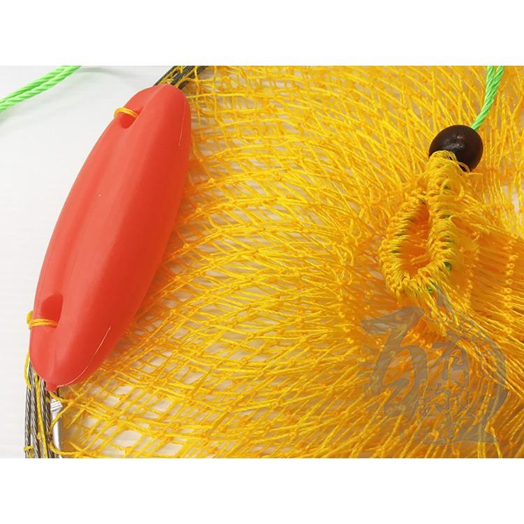 FS 三圈 PE塑膠浮水網/活漁網  雙鋼圈設計【百有釣具】-細節圖2