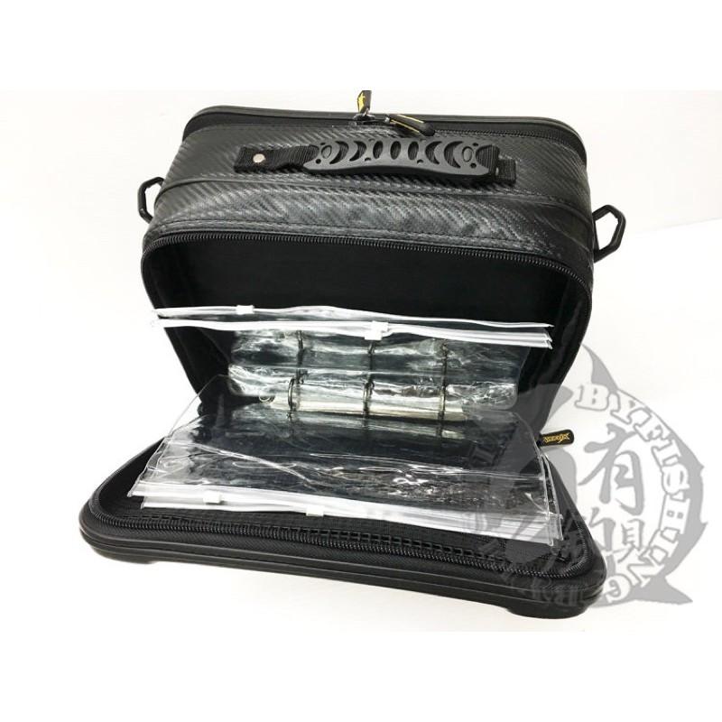 ◎百有釣具◎V-FOX WEFOX WDX-1008仕掛袋~雙層式收納箱 大斑 /船釣仕掛袋 可手提 肩背 附背袋 ~-細節圖4