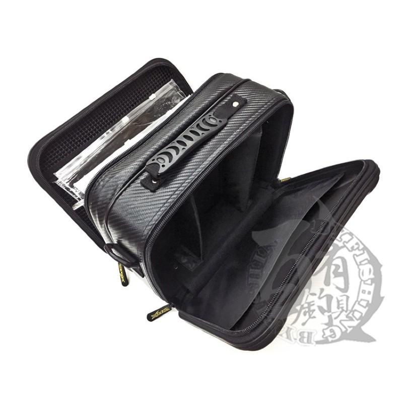 ◎百有釣具◎V-FOX WEFOX WDX-1008仕掛袋~雙層式收納箱 大斑 /船釣仕掛袋 可手提 肩背 附背袋 ~-細節圖5