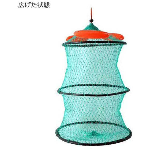日系品牌 40cm 3段活漁網/浮水網【百有釣具】-細節圖2