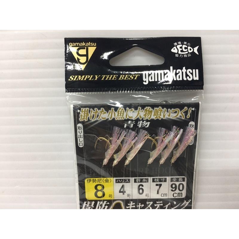 ◎百有釣具◎ Gamakatsu新サビキ 魚皮鉤～鉤體:伊勢尼(金) 鉤數:1組3鉤(2組入)8號/10號/12號可選-細節圖2