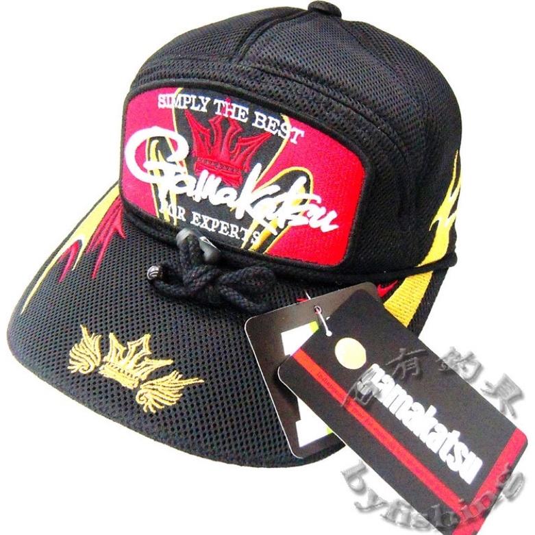 ◎百有釣具◎GAMAKATSU GM-9772 透氣網格 釣魚帽~(黑色) M號L號可選-細節圖2