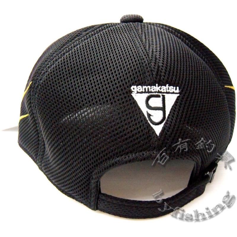 ◎百有釣具◎GAMAKATSU GM-9772 透氣網格 釣魚帽~(黑色) M號L號可選-細節圖4