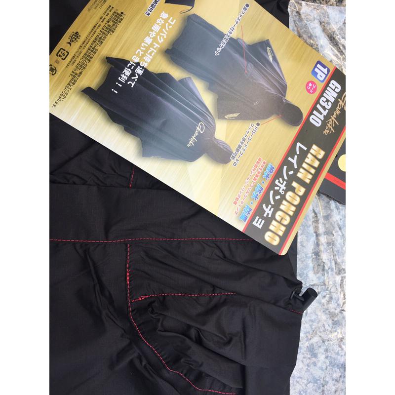 ◎百有釣具◎ GAMAKATSU  GM-3710經典小飛俠輕便簡易式雨衣 可折疊成小尺寸＆含收納袋便於收納-細節圖8