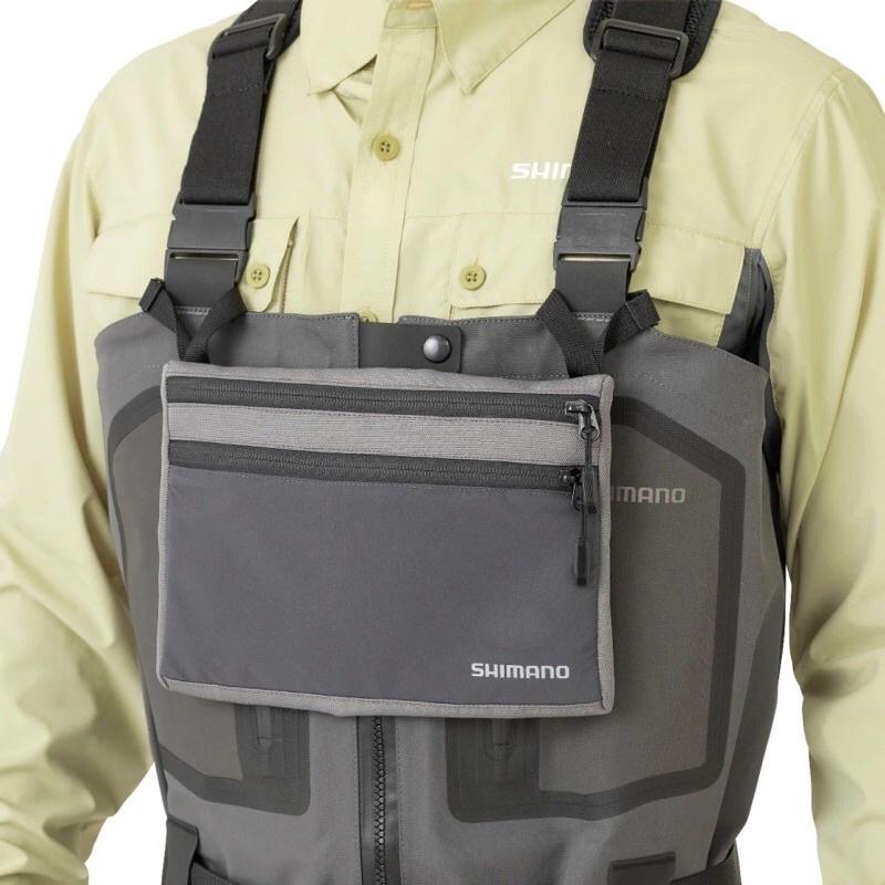◎百有釣具◎ SHIMANO  BS-204V  斜背包/可組合裝在後背包、涉水褲，作為胸前收納包使用-細節圖6