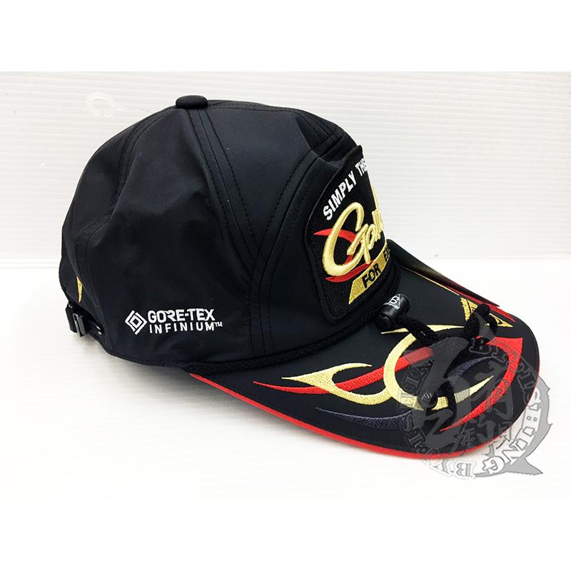 ◎百有釣具◎GAMAKATSU GM-9896 釣魚帽 GORE-TEX材質 黑紅色L 日本製造的帽子 優良防風透濕-細節圖7
