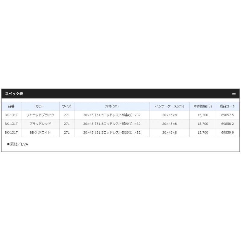 ◎百有釣具◎ SHIMANO BK-131T  LIMITED PRO 置物箱/收納箱 27L 黑色-細節圖6