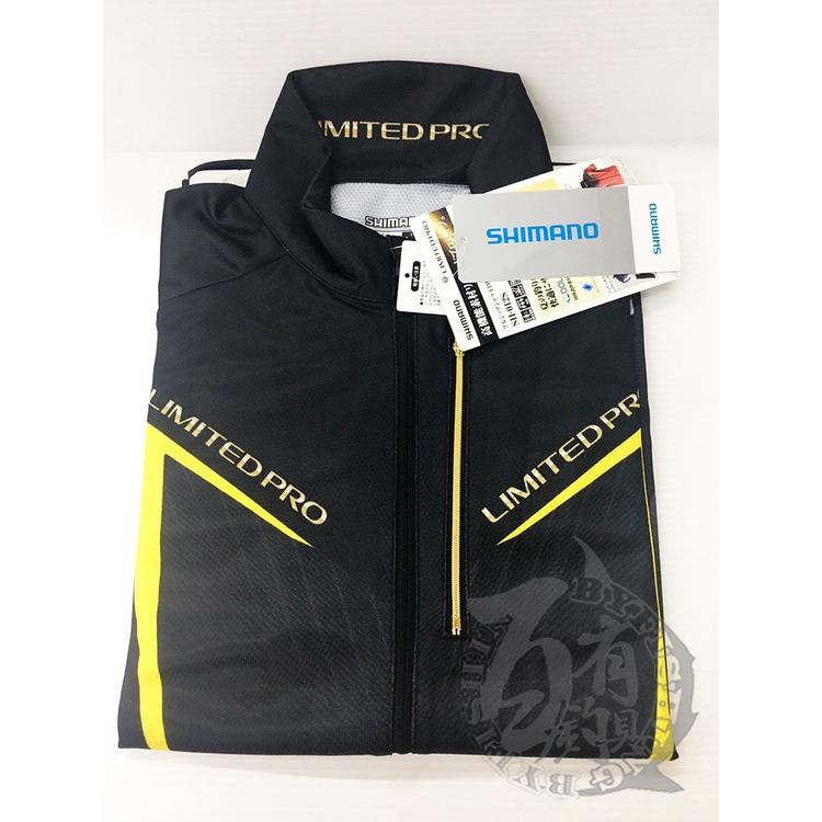 ◎百有釣具◎SHIMANO   LIMITED PRO   SH-012S 全拉式釣魚衣 短袖  黑色L (49666)-細節圖2