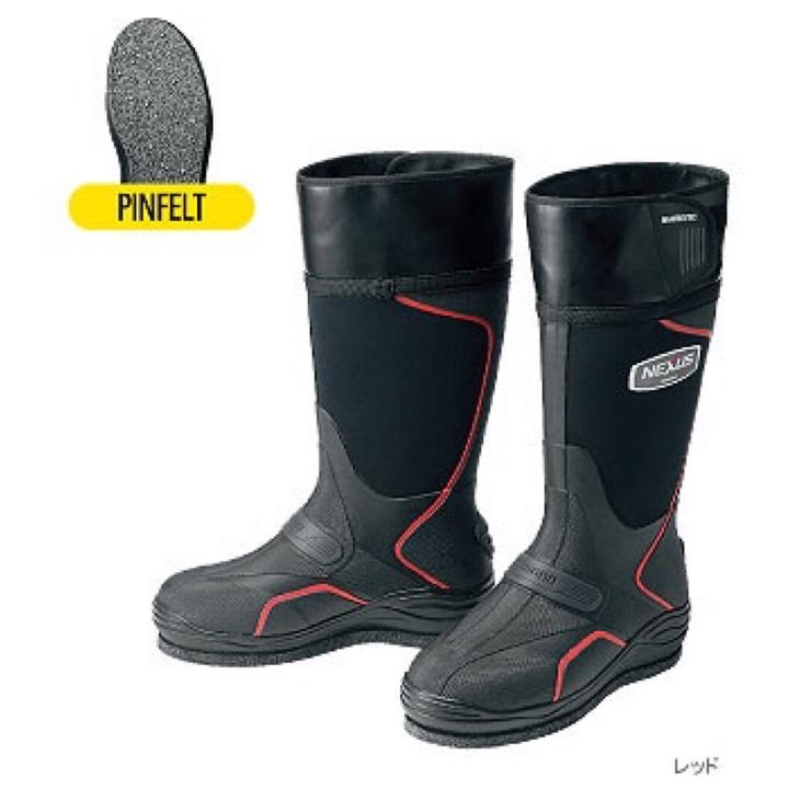 ◎百有釣具◎SHIMANO FB-001Q 灰色長筒防滑鞋 FB-147H黑色棉釘，因應磯釣地形展現優異的穩定感-細節圖6