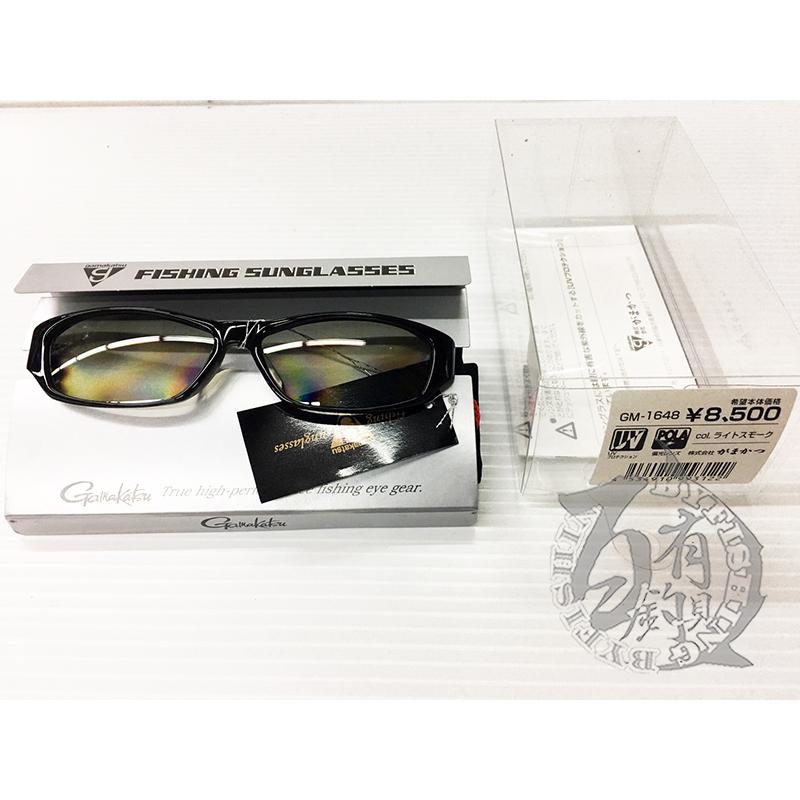 ◎百有釣具◎GAMAKATSU GM-1648 灰黑色偏光鏡 可加購GM-2084眼鏡盒-細節圖2