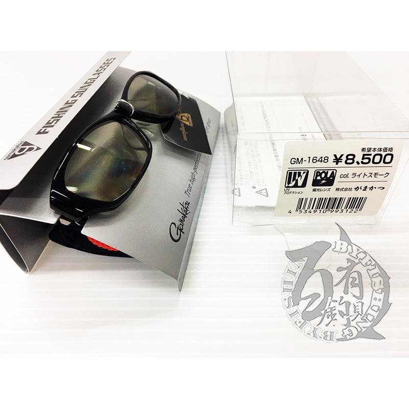 ◎百有釣具◎GAMAKATSU GM-1648 灰黑色偏光鏡 可加購GM-2084眼鏡盒-細節圖3