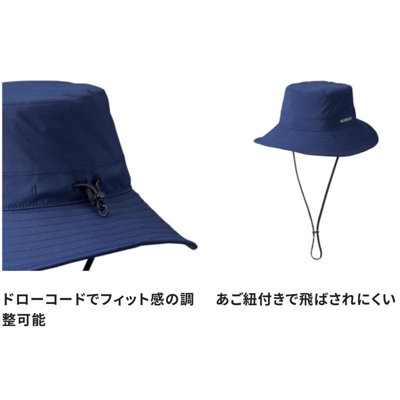 ◎百有釣具◎ SHIMANO   CA-013V 防水透濕 漁夫帽～深灰色/深藍色/藍灰色/橄欖色4色可選-細節圖2