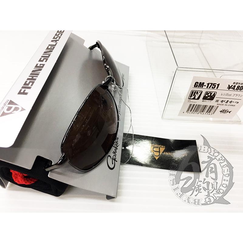 ◎百有釣具◎日本GAMAKATSU GM-1751 偏光鏡 棕色(465563)可加購GM-2084眼鏡盒-細節圖3