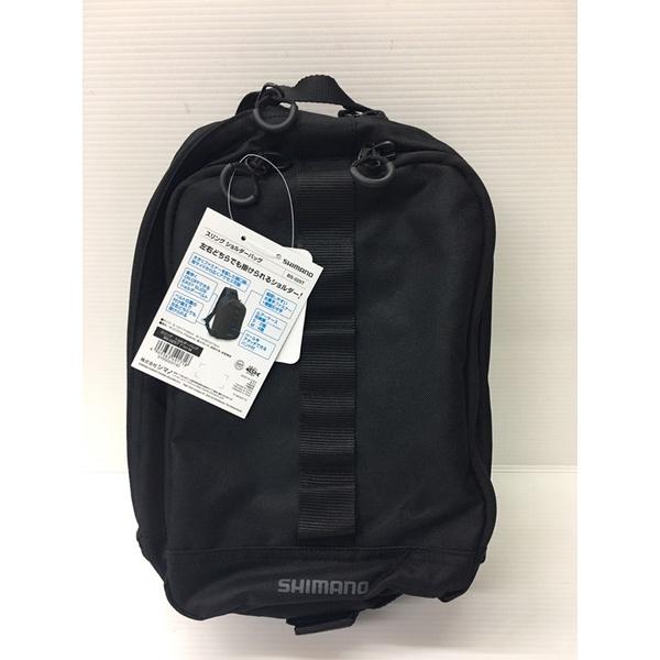 ◎百有釣具◎SHIMANO 肩背包 BS-025T  S 號M 號迷彩黑 / M號黑色，左右兩邊皆可肩背使用-細節圖6