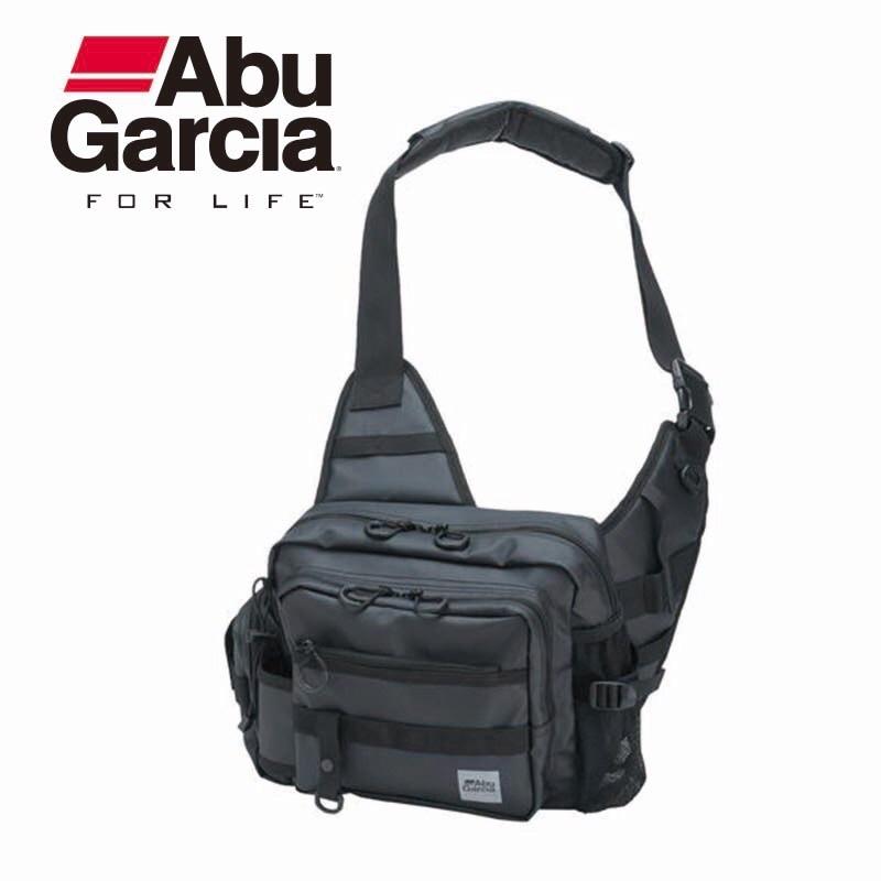 ◎百有釣具◎ ABU-多功能斜背包橫式 黑色/軍綠色 日本設計,最專業的收納包款-細節圖2