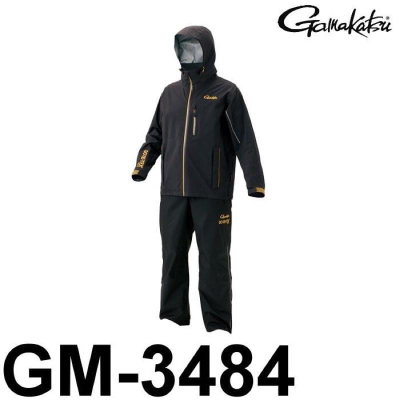 ◎百有釣具◎GAMAKATSU GM-3484 頂級款GORE-TEX(R) C-Knit 防水透濕釣魚套裝/雨衣 L號