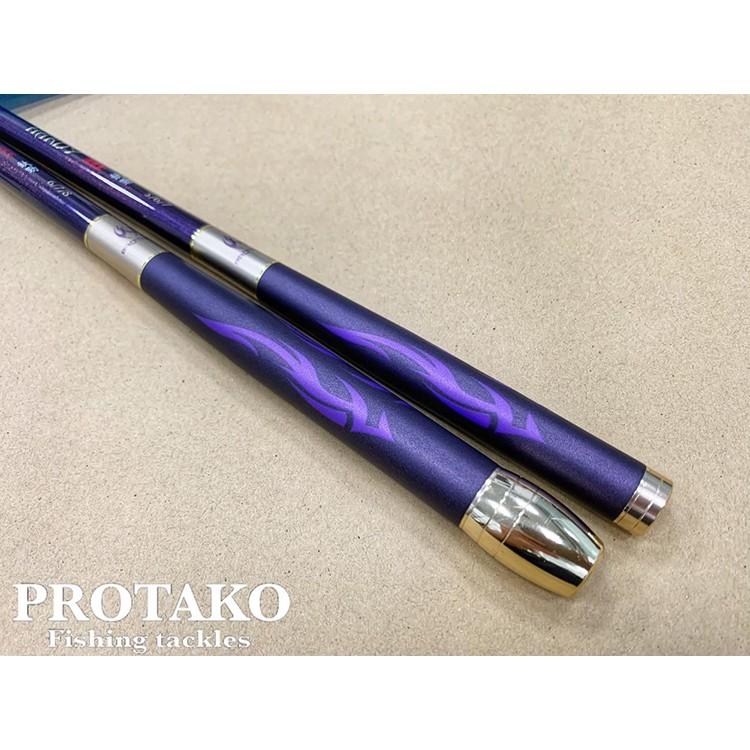 【百有釣具】PROTAKO 上興 台灣製造頂級蝦竿 「鈦勁」空心尾 規格 5/6/7 6/7/8 買就送天平蝦標-細節圖6