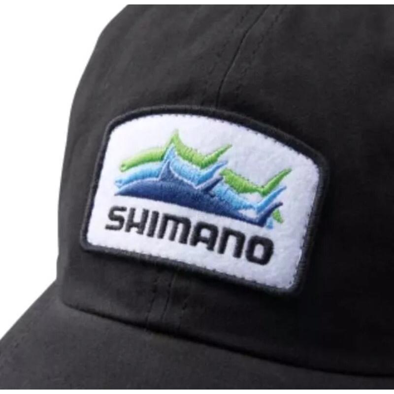 ◎百有釣具◎ SHIMANO 新品CA-014W 刺繡徽章釣魚帽 灰藍色、卡其綠、米色、棕色-細節圖3