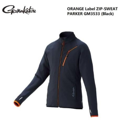 ◎百有釣具◎GAMAKATSU GM-3533 橙色標籤 ZIP-SWEAT PARKER 長袖 使用具有高拉伸輕質材料