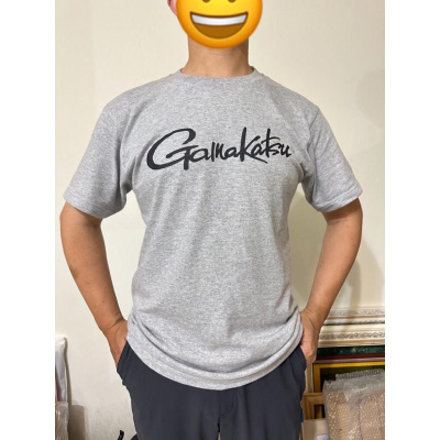 ◎百有釣具◎GAMAKATSU 釣魚衫 GM-3576(黑色) (灰色)背面剪影設計 LOGO 短袖T恤