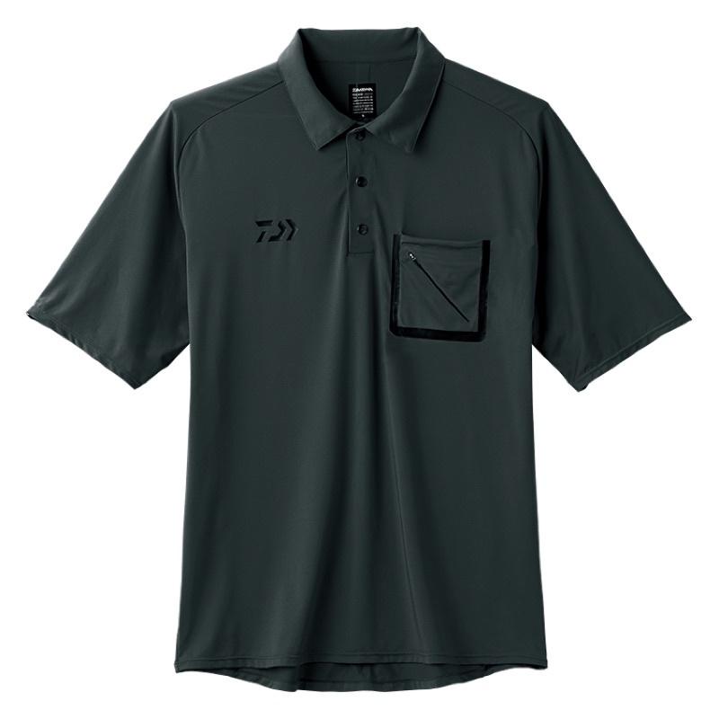 ◎百有釣具◎DAIWA DE-57008 短袖POLO衫 顏色:黑色/藍色 規格:M/L/XL/2XL/3XL-細節圖2