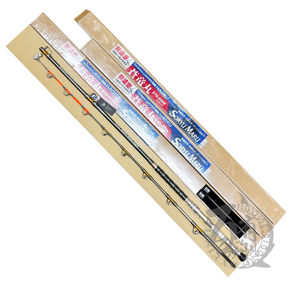 ◎百有釣具◎HARIMITSU 泉宏 蒼竜丸(滾輪版) 蒼龍丸 深海並繼船竿 400號 規格：7尺、8尺、9尺-細節圖8