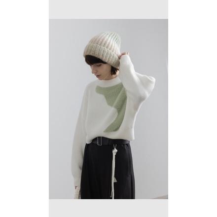 ʀᴏᴀɴɴᴀ_ᴋʀ不撞款原創設計師藝術感保暖休閒冷帽小眾設計感針織毛線帽-細節圖6