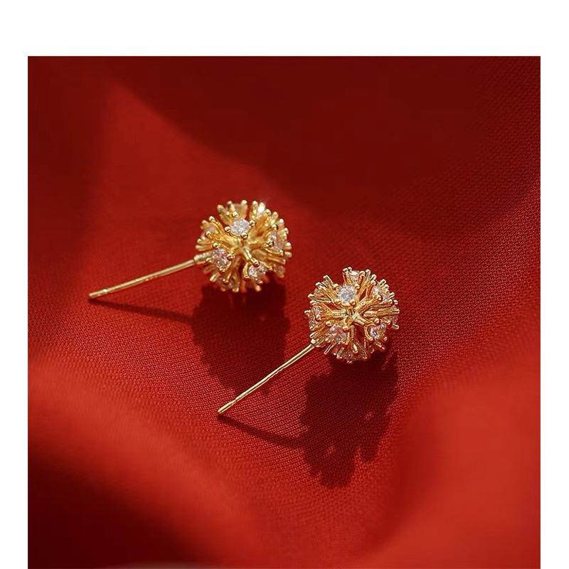 ʀᴏᴀɴɴᴀ_ᴋʀ精緻s925純銀針滿鑽繁星閃鑽滿天星耳釘小巧日常精緻女耳環高級感-細節圖5