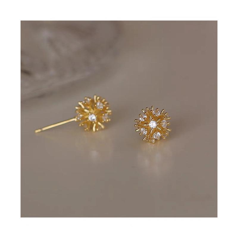 ʀᴏᴀɴɴᴀ_ᴋʀ精緻s925純銀針滿鑽繁星閃鑽滿天星耳釘小巧日常精緻女耳環高級感-細節圖6