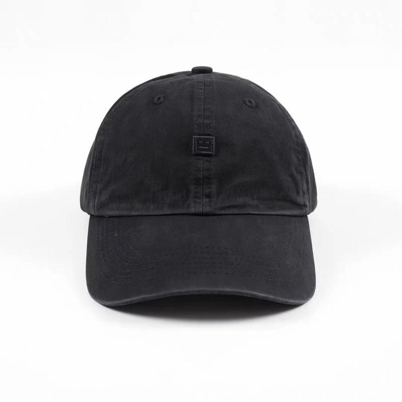 AS Countenance Cotton Washed Baseball Cap笑臉貼花水洗棒球帽老帽微笑鴨舌帽-細節圖4