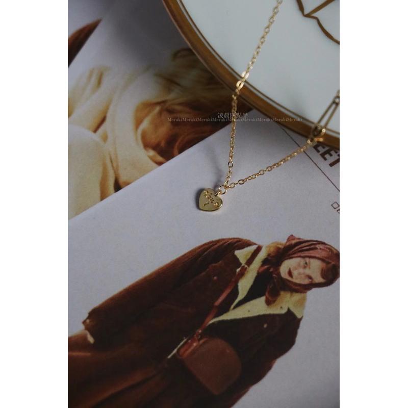 ʀᴏᴀɴɴᴀ_ᴋʀ凌晨四點半 零星幾點丨純銀鍍14k金簡約手鍊愛心極細雙層日常素鏈-細節圖3