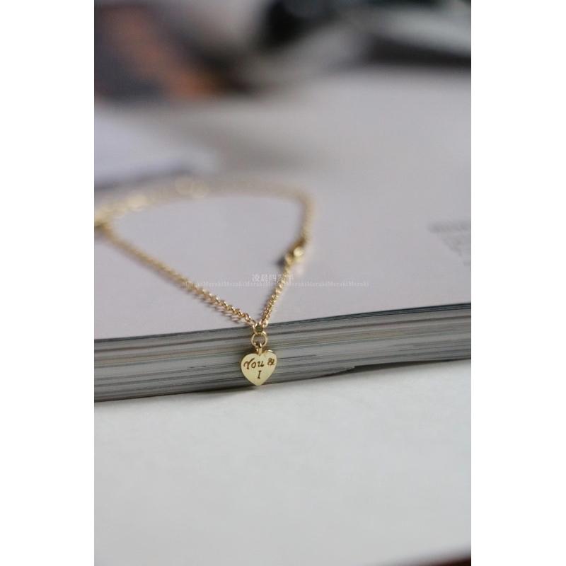 ʀᴏᴀɴɴᴀ_ᴋʀ凌晨四點半 零星幾點丨純銀鍍14k金簡約手鍊愛心極細雙層日常素鏈-細節圖4