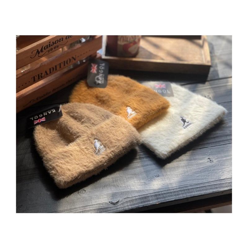 ʀᴏᴀɴɴᴀ_ᴋʀ請把這份溫暖帶走暖呼呼高手感外單高級感袋鼠毛絨毛線帽男女冬天加厚包頭帽顯臉小歐美針織冷帽暖冬帽-細節圖4