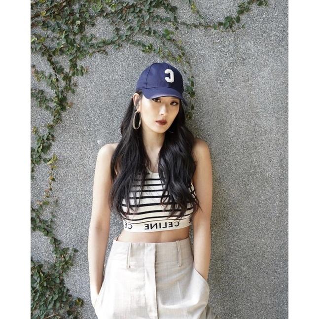 ʀᴏᴀɴɴᴀ_ᴋʀ孫芸芸同款✨完美修飾頭型時尚立體刺繡C字母百搭潮流棒球帽ins凹造型神器-細節圖4