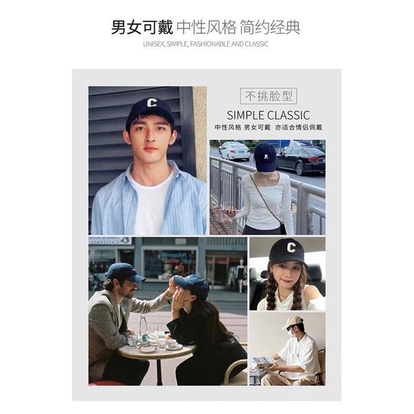 ʀᴏᴀɴɴᴀ_ᴋʀ孫芸芸同款✨完美修飾頭型時尚立體刺繡C字母百搭潮流棒球帽ins凹造型神器-細節圖8