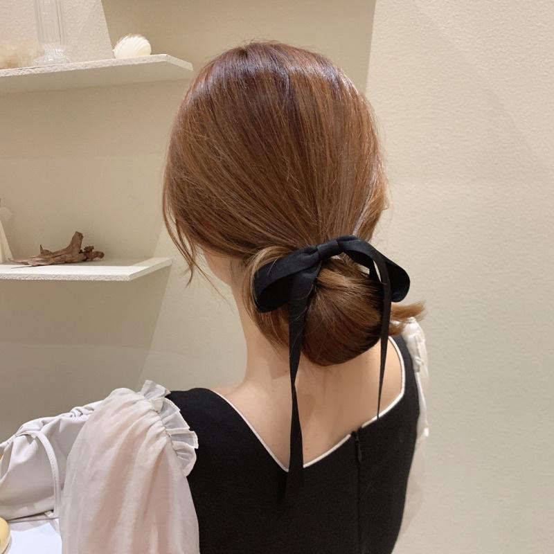 ʀᴏᴀɴɴᴀ_ᴋʀ正韓法式高級感髮梳髮插蝴蝶結髮繩髮飾-細節圖6