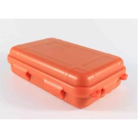 收纳盒 盒子 橙色 工具盒 小號 密封盒 野外生存收納盒 尺寸约：130*75mm 厚35mm 空盒子-細節圖2